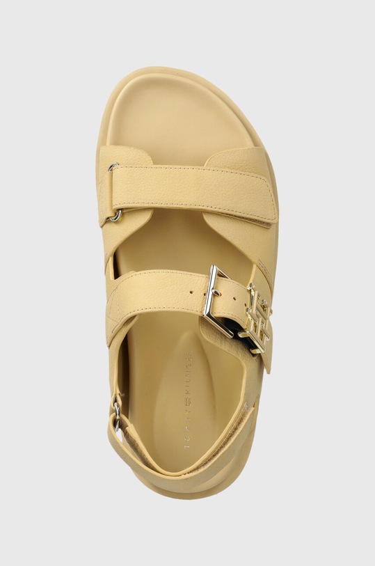 Nubukové sandály Tommy Hilfiger TH HARDWARE NUBUCK SPORTY SANDAL béžová FW0FW08038