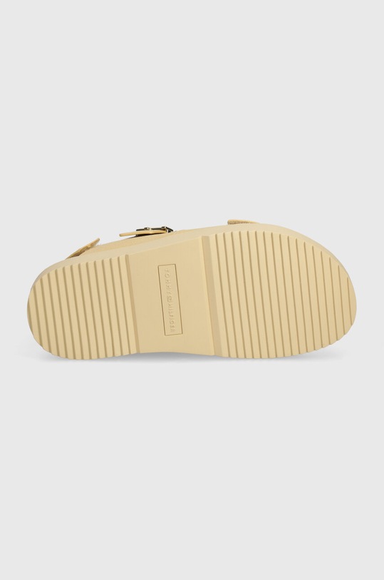 Nubukové sandály Tommy Hilfiger TH HARDWARE NUBUCK SPORTY SANDAL FW0FW08038 béžová