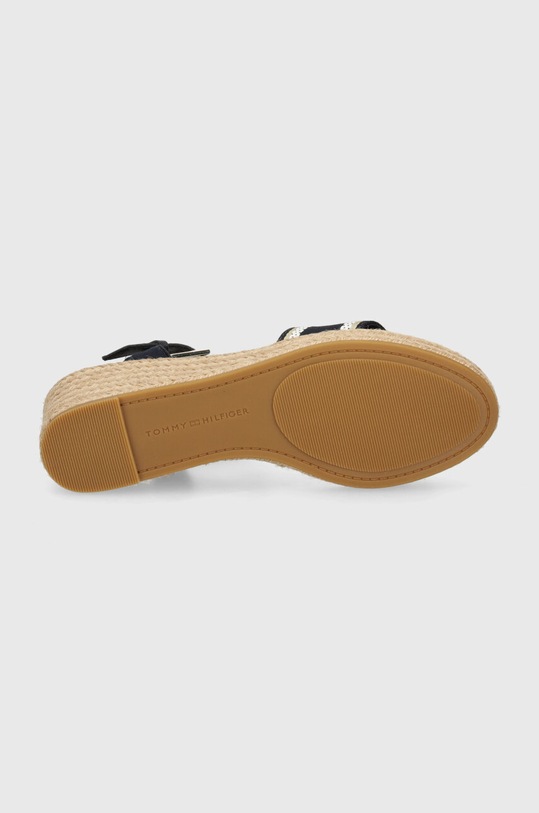 Tommy Hilfiger sandały WEBBING WEDGE SANDAL FW0FW08044 granatowy