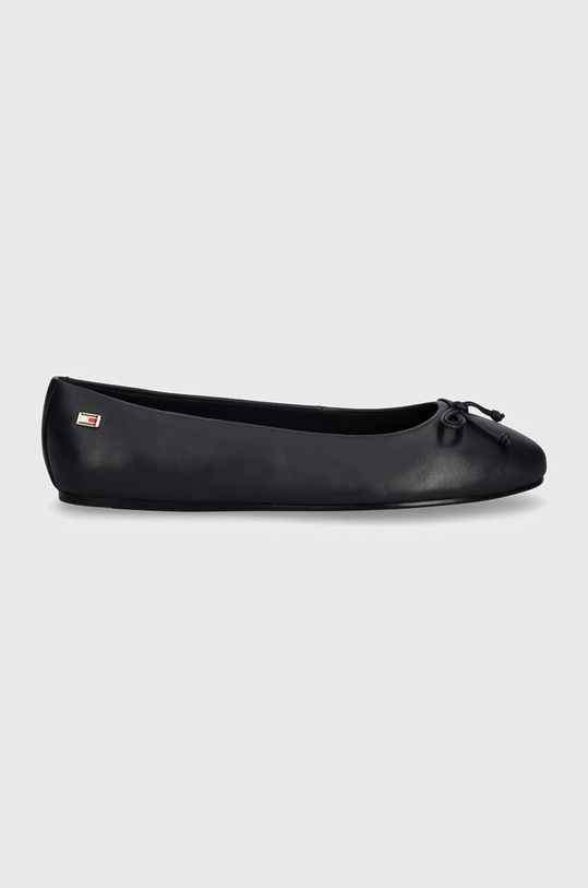 Кожаные балетки Tommy Hilfiger ESSENTIAL CHIC BALLERINA FW0FW08059 тёмно-синий AW24