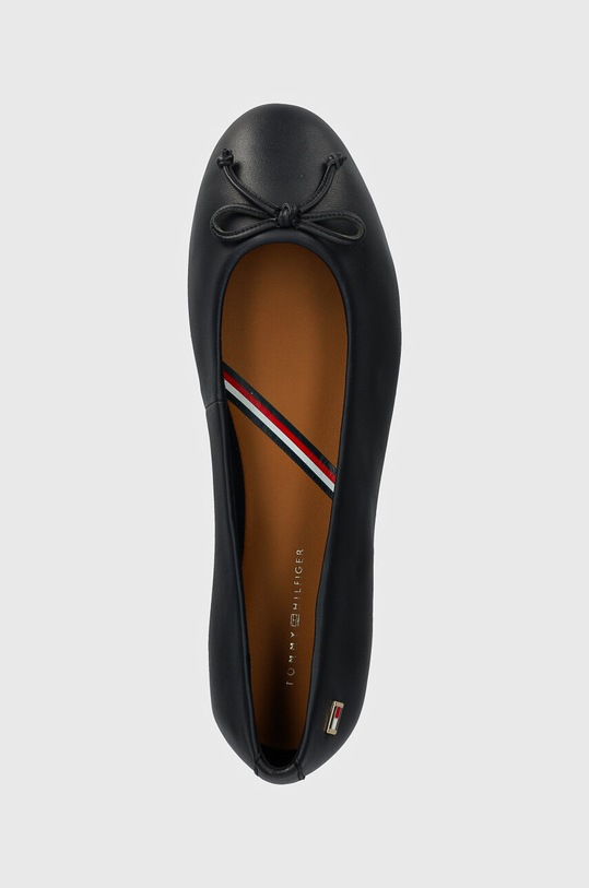 Кожаные балетки Tommy Hilfiger ESSENTIAL CHIC BALLERINA тёмно-синий FW0FW08059