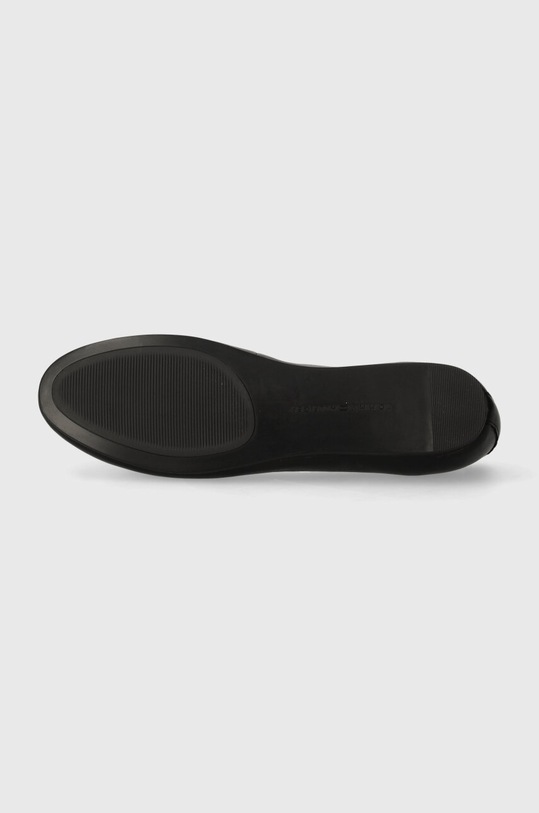 Kožené baleríny Tommy Hilfiger ESSENTIAL CHIC BALLERINA FW0FW08059 černá