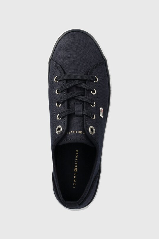 Tenisky Tommy Hilfiger VULC CANVAS SNEAKER námořnická modř FW0FW08063