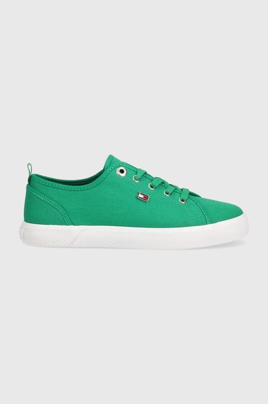 Кеди Tommy Hilfiger VULC CANVAS SNEAKER FW0FW08063 зелений SS24