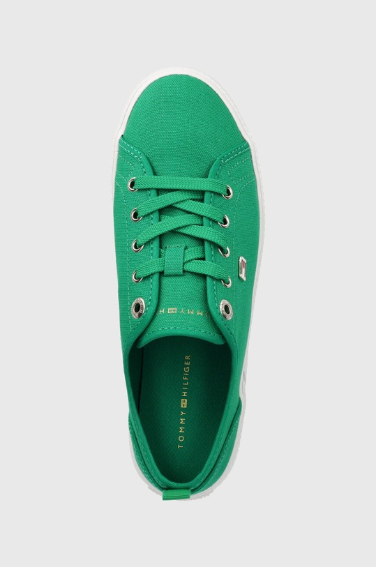 Кеди Tommy Hilfiger VULC CANVAS SNEAKER зелений FW0FW08063