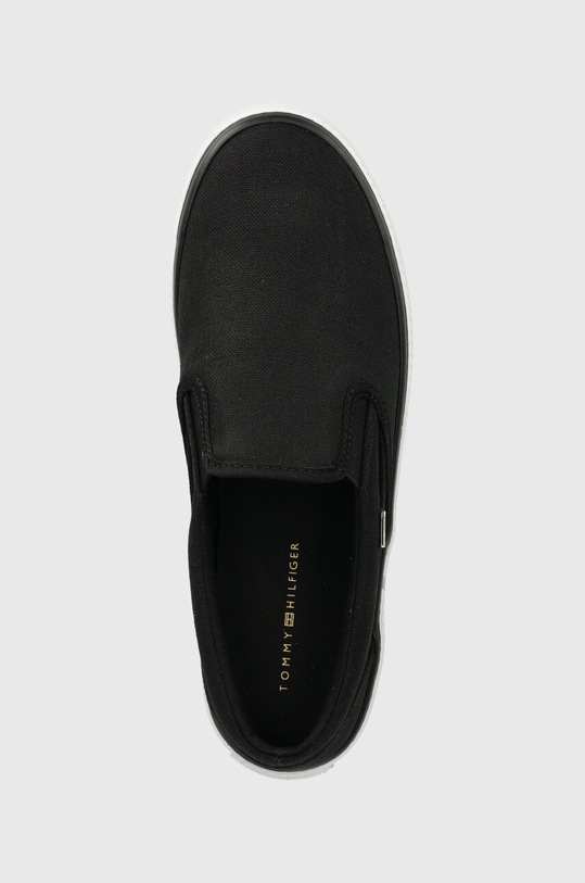 Ниски кецове Tommy Hilfiger VULC CANVAS черен FW0FW08065