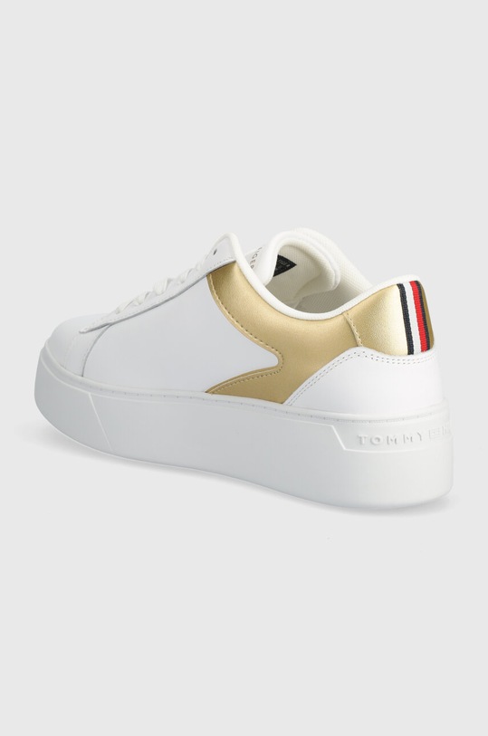 Обувь Кожаные кроссовки Tommy Hilfiger TH PLATFORM COURT SNEAKER GLD FW0FW08073 белый