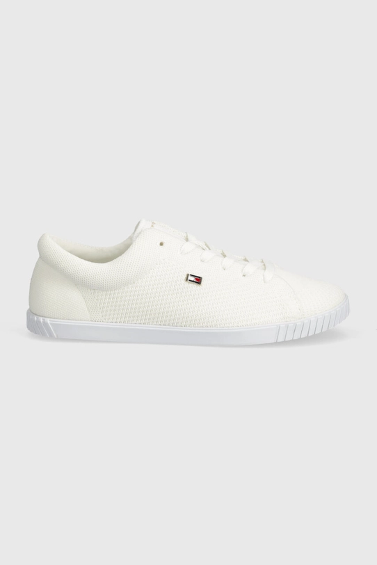 Tommy Hilfiger sneakersy FLAG LACE UP SNEAKER KNIT FW0FW08074 biały SS24