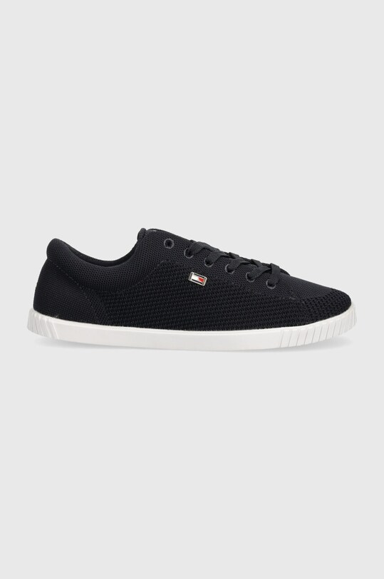 Tenisky Tommy Hilfiger FLAG LACE UP SNEAKER KNIT FW0FW08074 tmavomodrá SS24