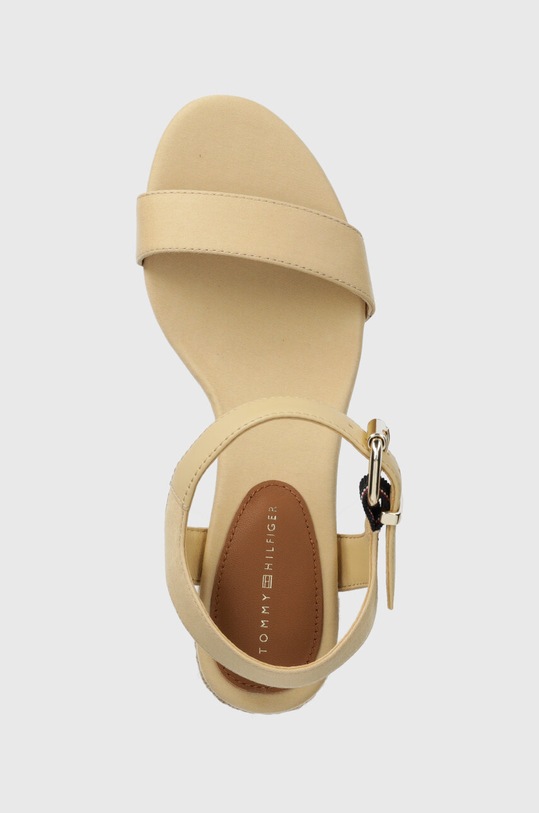 Tommy Hilfiger sandały BLOCK MID HEEL SANDAL beżowy FW0FW08075