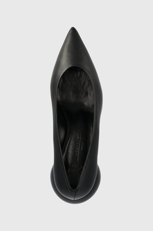 Weekend Max Mara czółenka skórzane Jock czarny 2415521074600.BLACK