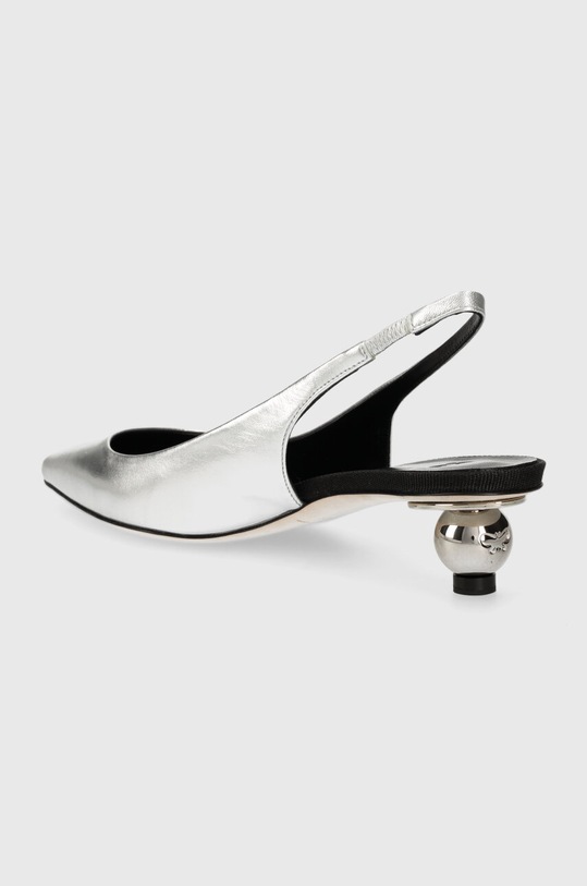 Încălțăminte Weekend Max Mara pantofi de piele Gallico 2415521094600.SILVER argintiu