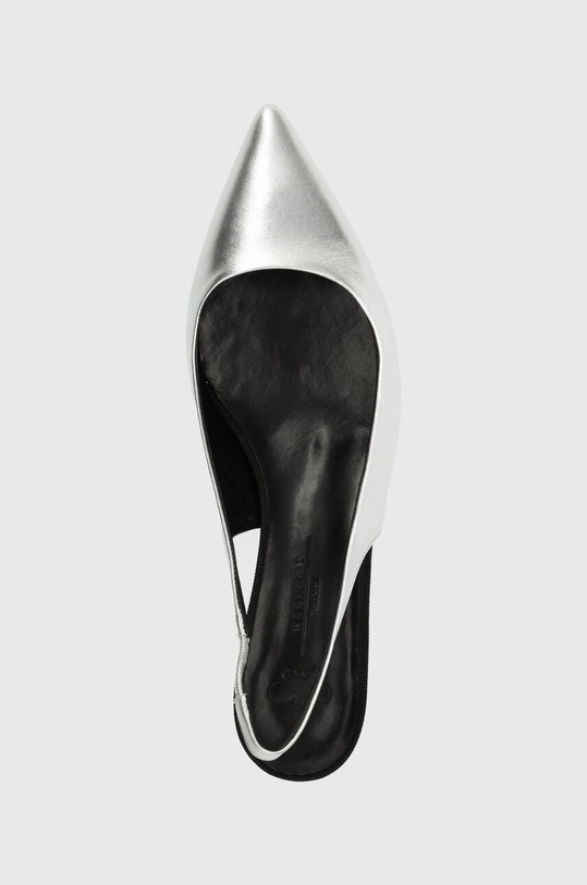 Weekend Max Mara pantofi de piele Gallico argintiu 2415521094600.SILVER