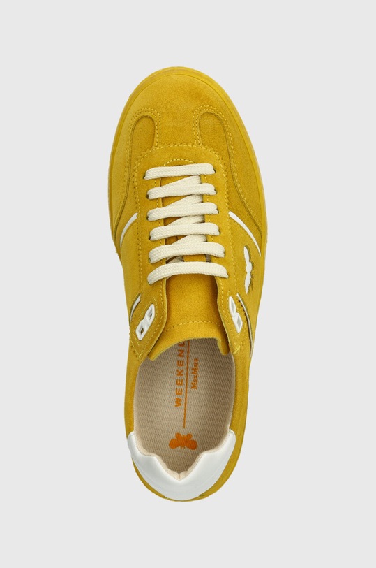 Weekend Max Mara sneakers din piele intoarsă Pacocolor galben 2415761094600.YELLOW