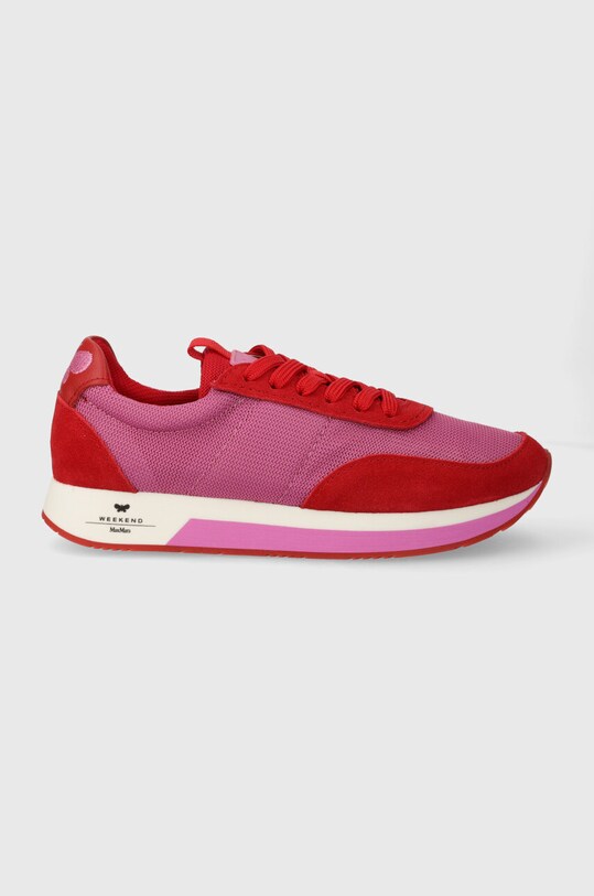 Weekend Max Mara sneakers Raro pelle scamosciata rosa 2415761114650.RED