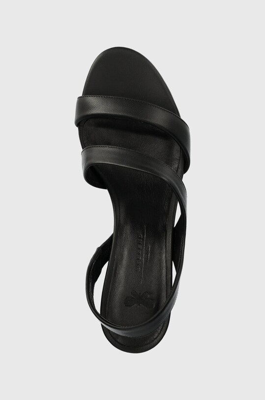 Weekend Max Mara sandale de piele Zigano negru 2415521015600.BLACK