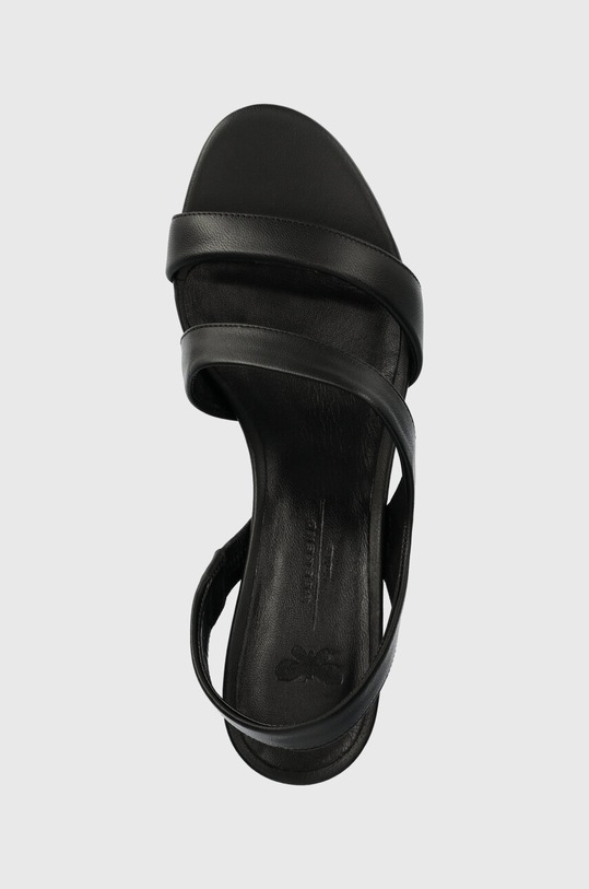 Weekend Max Mara sandały skórzane Zigano czarny 2415521015600.BLACK