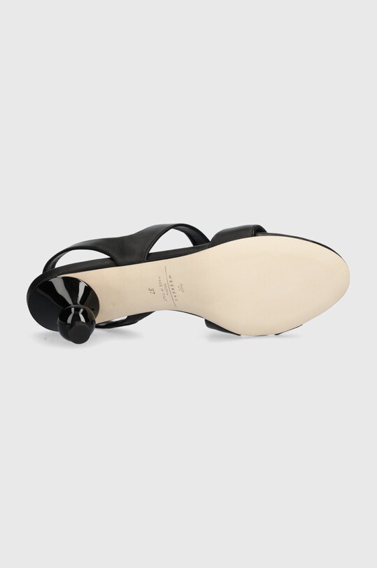 Weekend Max Mara sandale de piele Zigano 2415521015600.BLACK negru