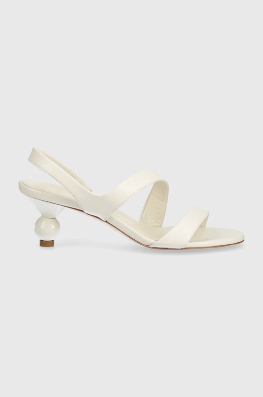 Weekend Max Mara sandale de piele Zigano 2415521015600.IVORY bej SS24