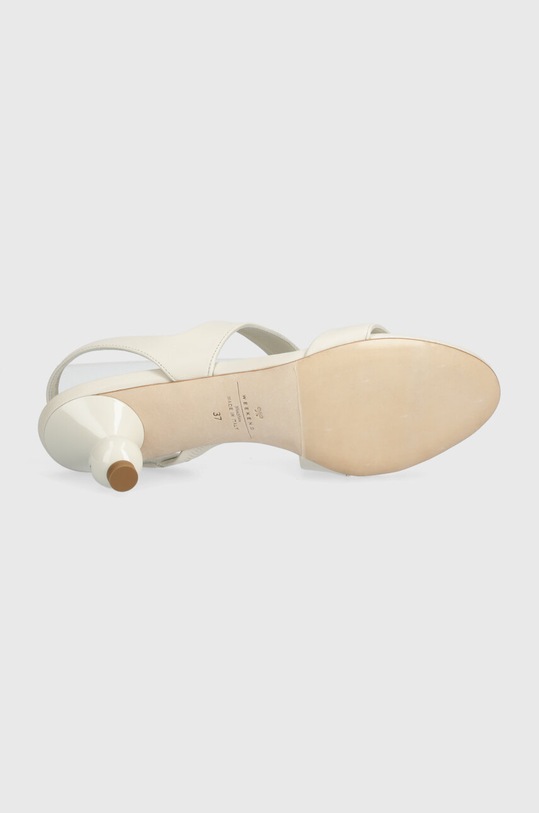 Weekend Max Mara sandale de piele Zigano 2415521015600.IVORY bej