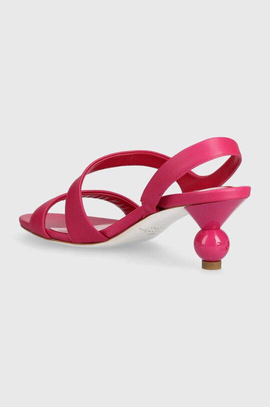 Încălțăminte Weekend Max Mara sandale de piele Zigano 2415521015600.FUCHSIA roz