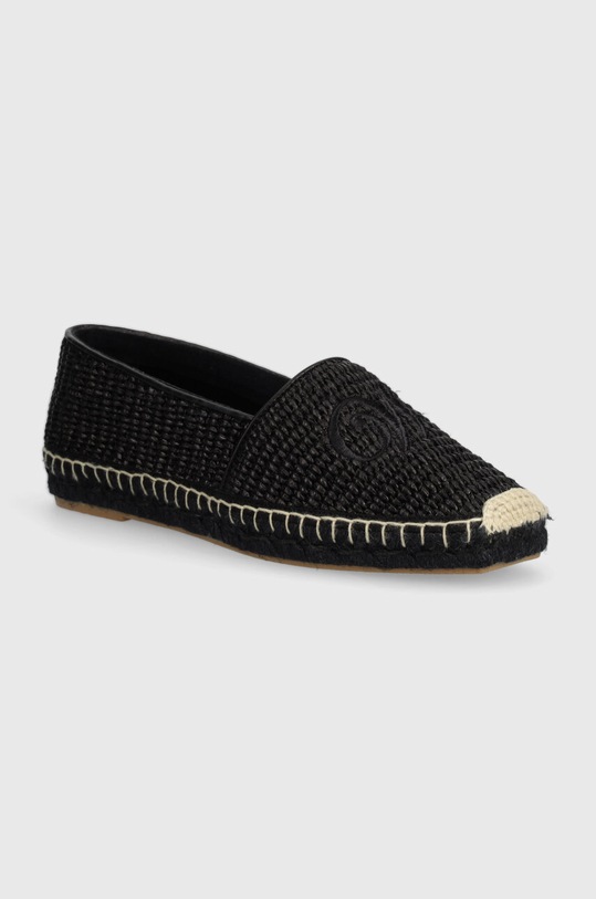 Weekend Max Mara espadryle Sella tekstylny czarny 2415521095670.BLACK
