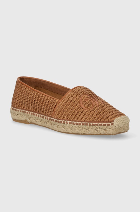 Weekend Max Mara espadryle Sella tekstylny brązowy 2415521095670.SIENA