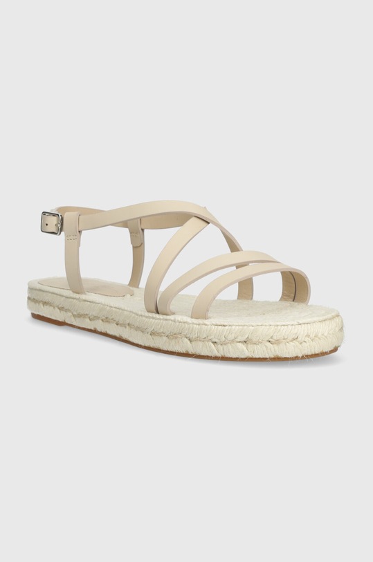 Weekend Max Mara sandały skórzane Pilard2 2415521135670.IVORY beżowy SS24