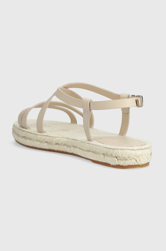 Obuwie Weekend Max Mara sandały skórzane Pilard2 2415521135670.IVORY beżowy