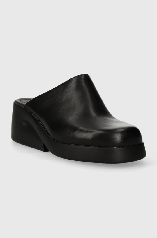 Δερμάτινες παντόφλες Camper Kaah K201283.007 μαύρο SS24