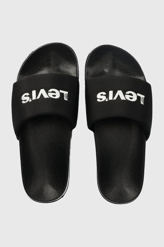 Levi's papuci JUNE S BOLD PADDED platformă negru 235638.59