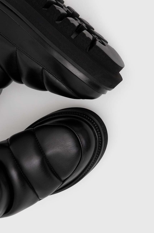 AllSaints śniegowce skórzane Alba Alpine czarny WF598Z