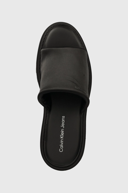 Šľapky Calvin Klein Jeans TOOTHY COMBAT SANDAL IN DC čierna YW0YW01339