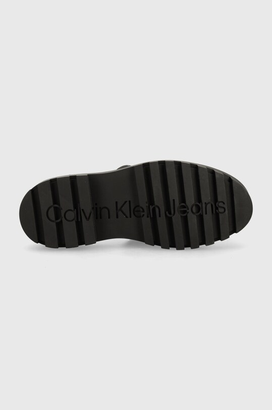 Pantofle Calvin Klein Jeans TOOTHY COMBAT SANDAL IN DC YW0YW01339 černá