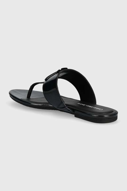 Obuwie Calvin Klein Jeans japonki FLAT SANDAL SLIDE TOEPOST MG MET YW0YW01342 czarny