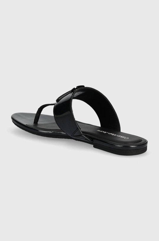 Παπούτσια Σαγιονάρες Calvin Klein Jeans FLAT SANDAL SLIDE TOEPOST MG MET FLAT SANDAL SLIDE TOEPOST MG MET YW0YW01342 μαύρο