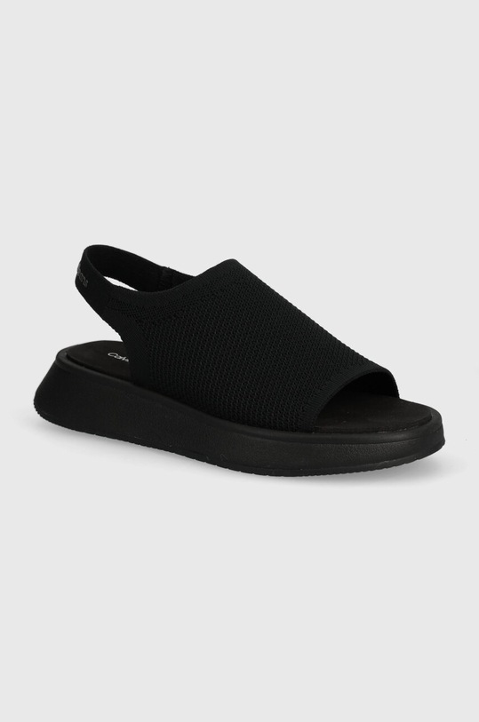 Calvin Klein Jeans sandale SLING KNIT SANDAL MG UC textil negru YW0YW01346