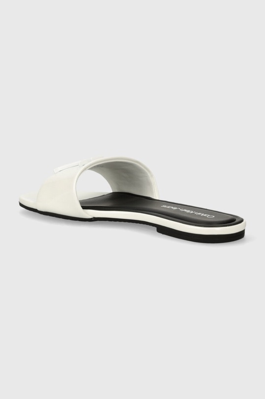 Obuv Šľapky Calvin Klein Jeans FLAT SANDAL SLIDE MG MET YW0YW01348 biela