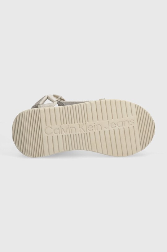 Calvin Klein Jeans sandały SANDAL VELCRO WEBBING DC YW0YW01353 beżowy