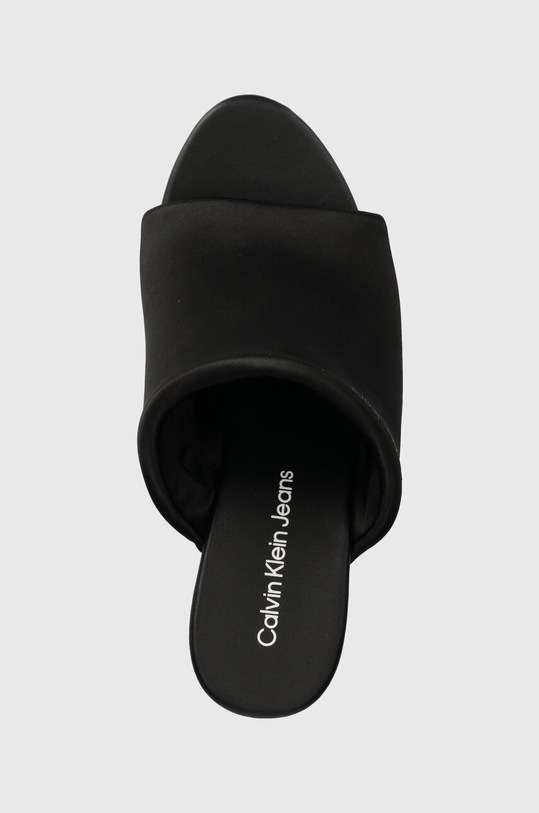 Шльопанці Calvin Klein Jeans WEDGE SANDAL SAT NYL DC чорний YW0YW01359
