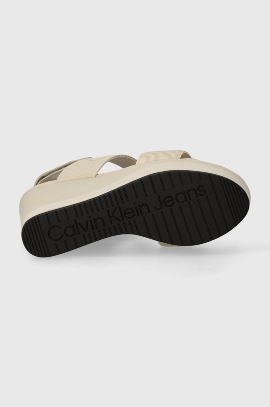 Calvin Klein Jeans sandale WEDGE SANDAL WEBBING IN MR YW0YW01360 bej