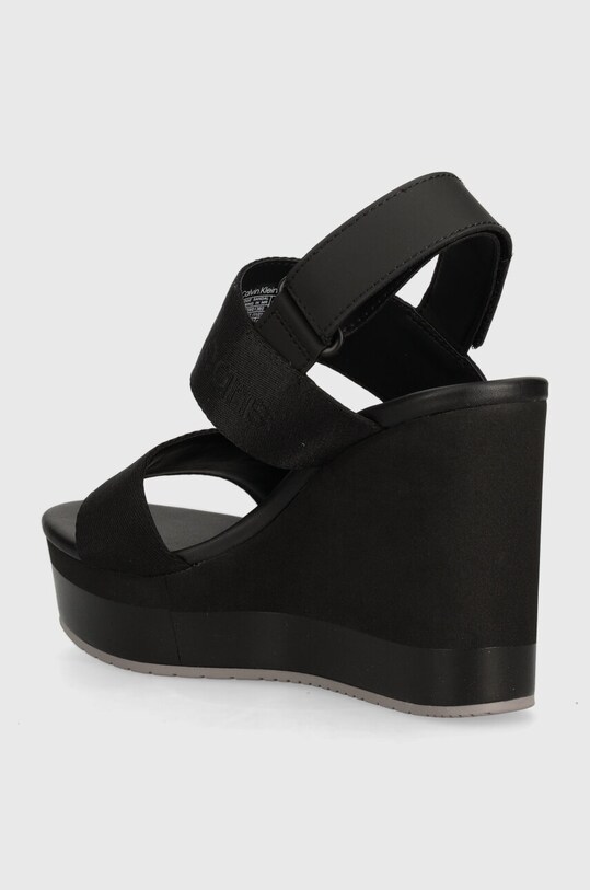 Boty Sandály Calvin Klein Jeans WEDGE SANDAL WEBBING IN MR YW0YW01360 černá