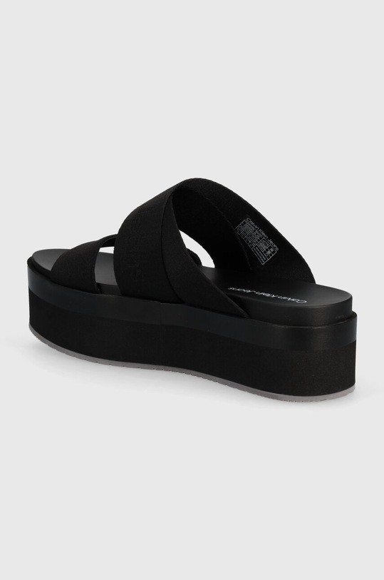 Obuv Šľapky Calvin Klein Jeans FLATFORM SANDAL WEBBING IN MR YW0YW01361 čierna