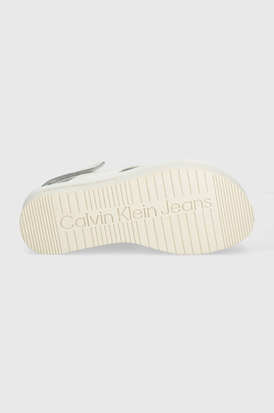 Σανδάλια Calvin Klein Jeans FLATFORM SANDAL SLING IN MR FLATFORM SANDAL SLING IN MR YW0YW01362 λευκό