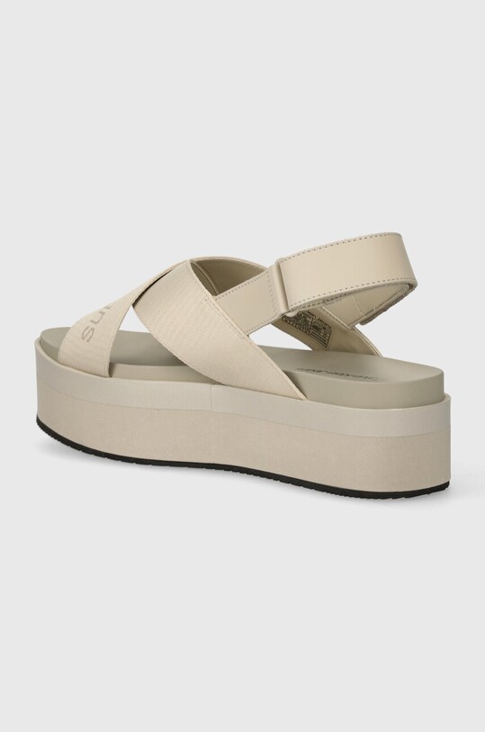 Obuwie Calvin Klein Jeans sandały FLATFORM SANDAL SLING IN MR YW0YW01362 beżowy