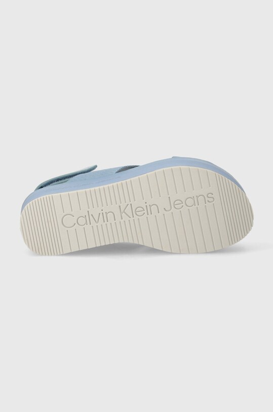 Сандалі Calvin Klein Jeans FLATFORM SANDAL SLING IN MR YW0YW01362 блакитний