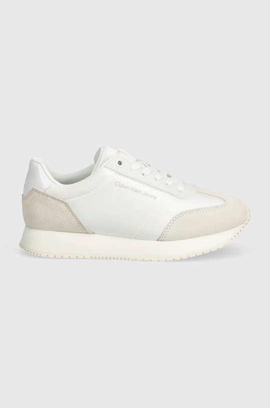 Tenisky Calvin Klein Jeans RUNNER LOW LACE MIX IN DC YW0YW01367 bílá SS24