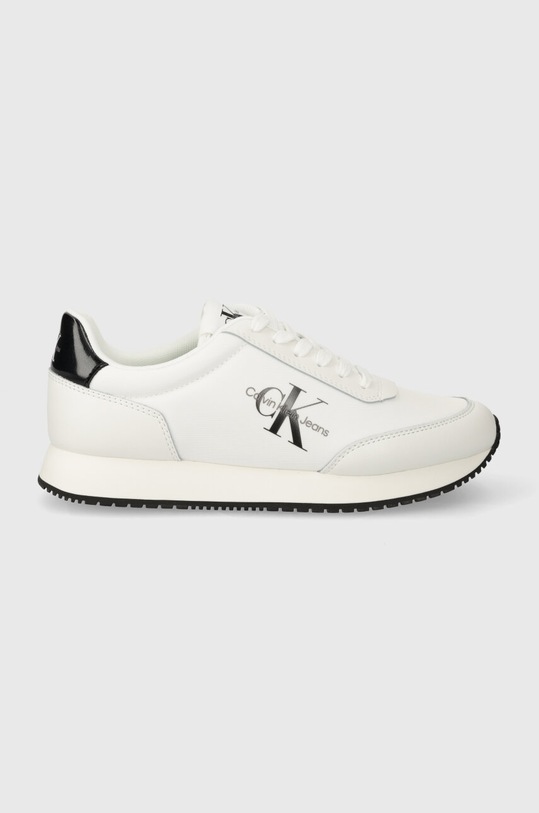Кросівки Calvin Klein Jeans RUNNER LOW LACE MIX ML MET пласка білий YW0YW01370