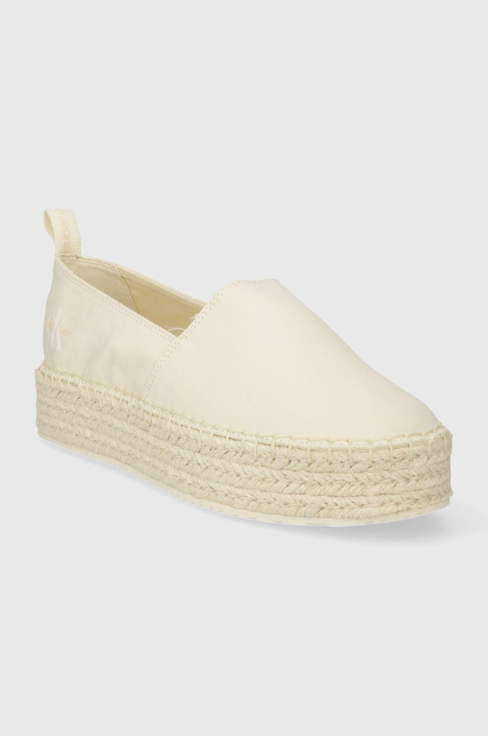 Espadrilky Calvin Klein Jeans PLATFORM ESPADRILLE ML BTW YW0YW01378 béžová SS24