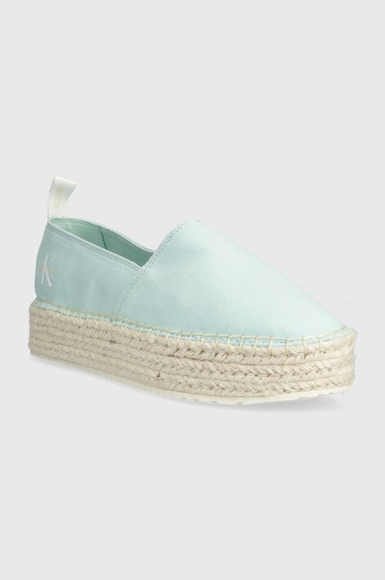 Calvin Klein Jeans espadryle PLATFORM ESPADRILLE ML BTW YW0YW01378 niebieski SS24
